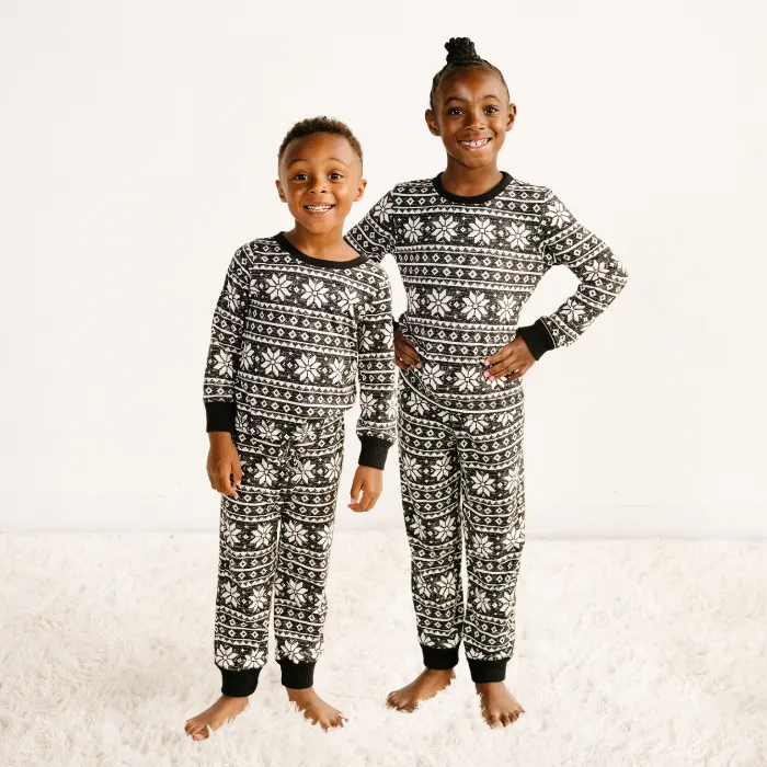 Kids' Unisex Jogger Pajama Set - Baby It's Cold Outside Fair Isle