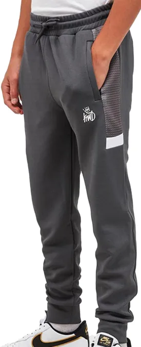 Kings Will Dream Kids Linus Poly Jog Pant Castlerock Grey Sharkskin White