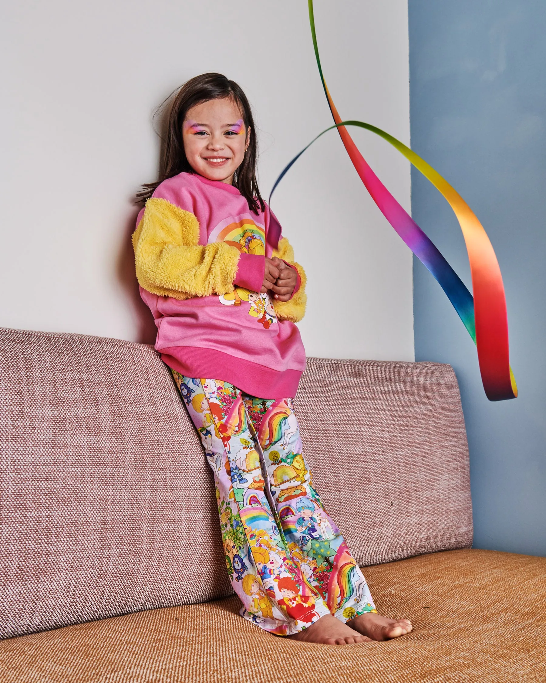 Kip & Co x Rainbow Brite Brite Side Organic Cotton Flare Leggings