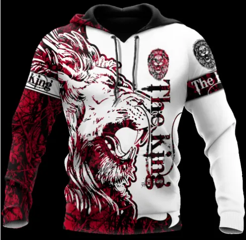 Lion - White Tiger Hoodies