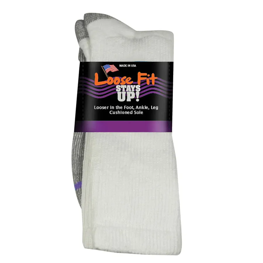 Loose Fit  Cotton Crew Socks