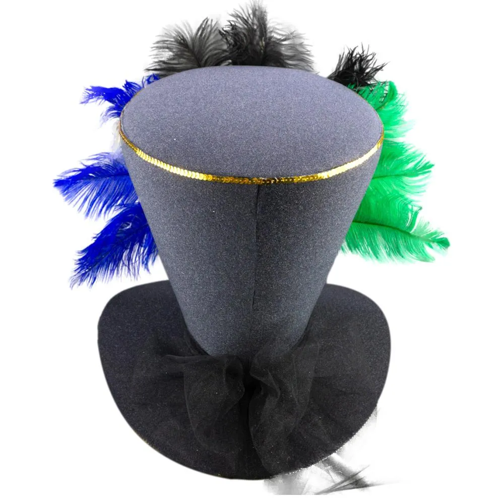 Mardi Gras Feathers Hat