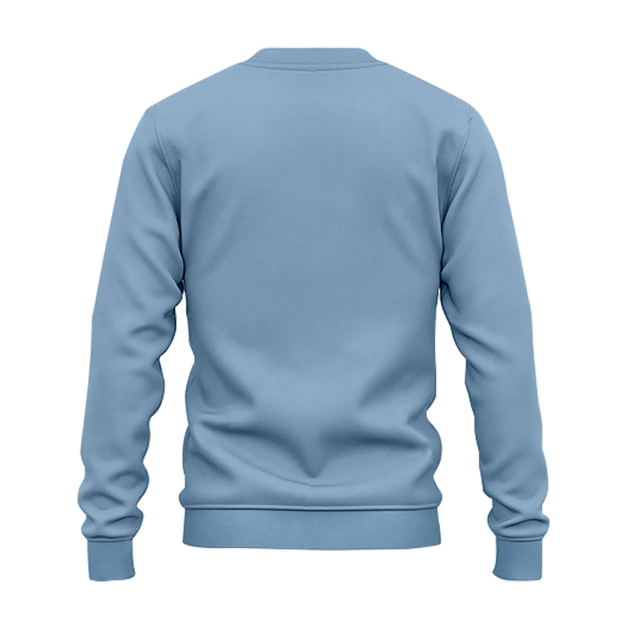 Men's Blue Crewneck Fleece Sweatshirt