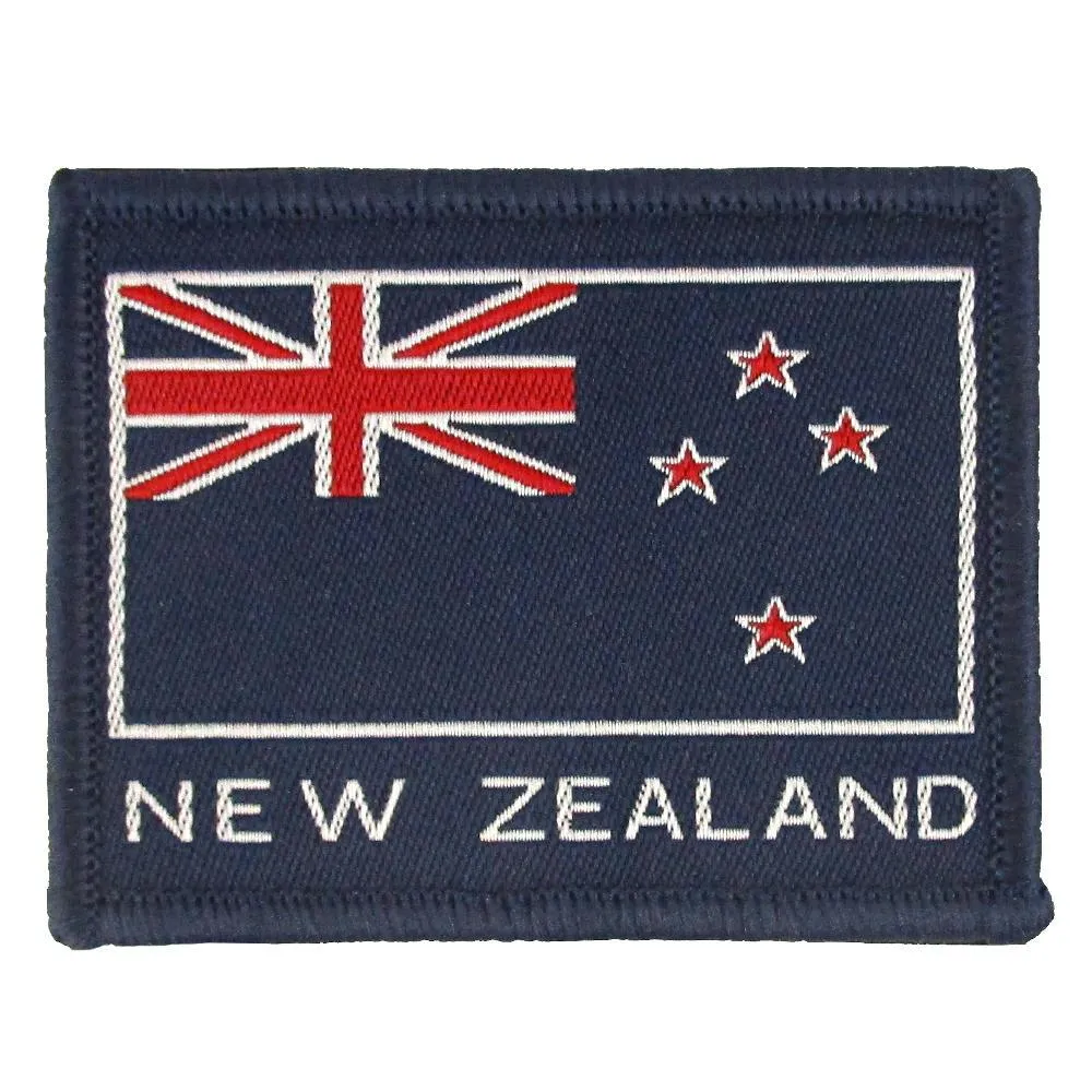 New Zealand Flag Embroidered Patch