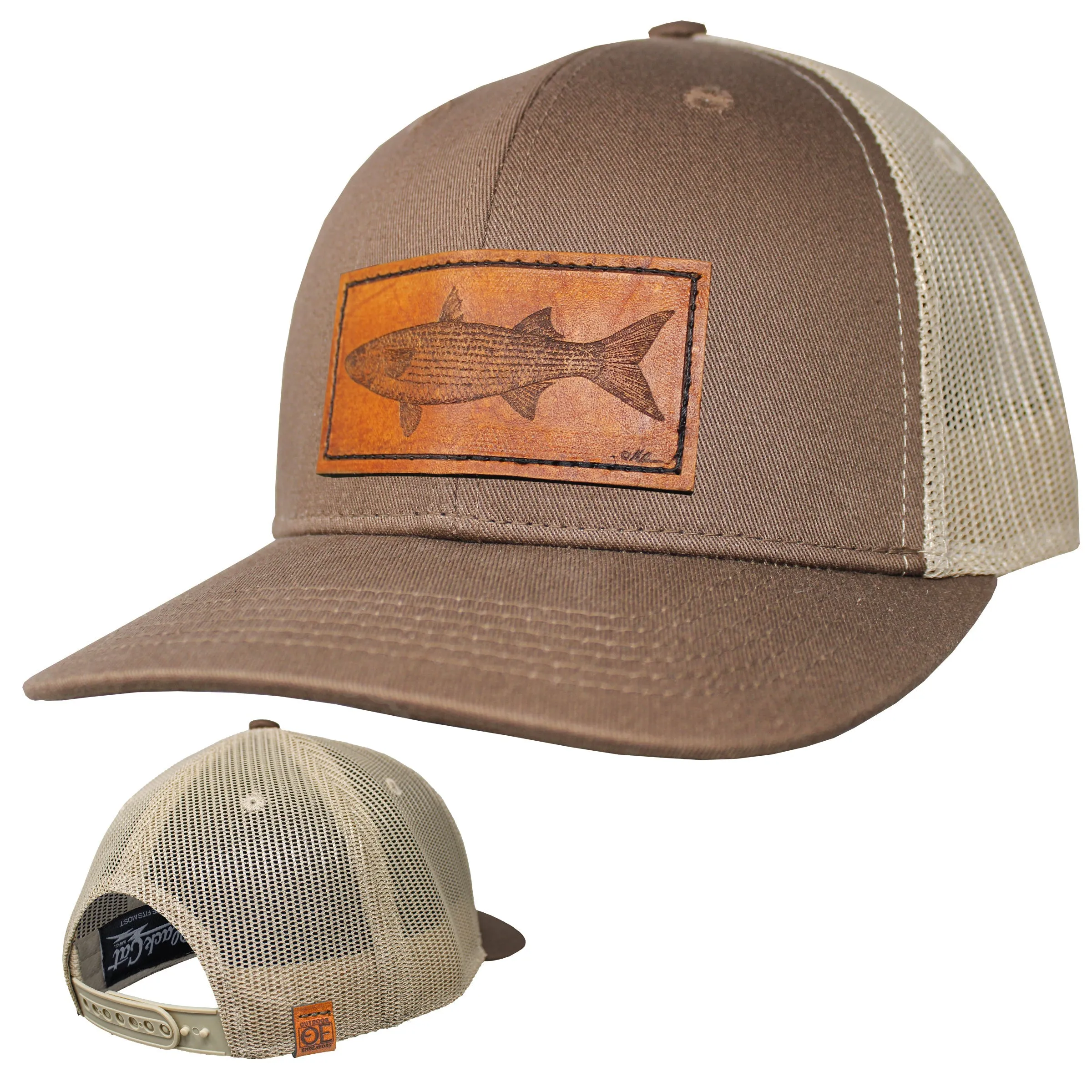 OE - Performance Trucker Hat - Mullet Leather Patch