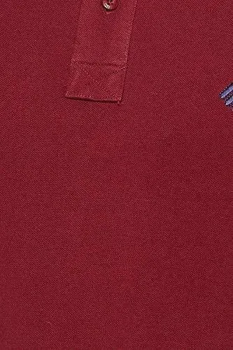 ONN Men's Cotton Polo T-Shirt in Solid Maroon Colour