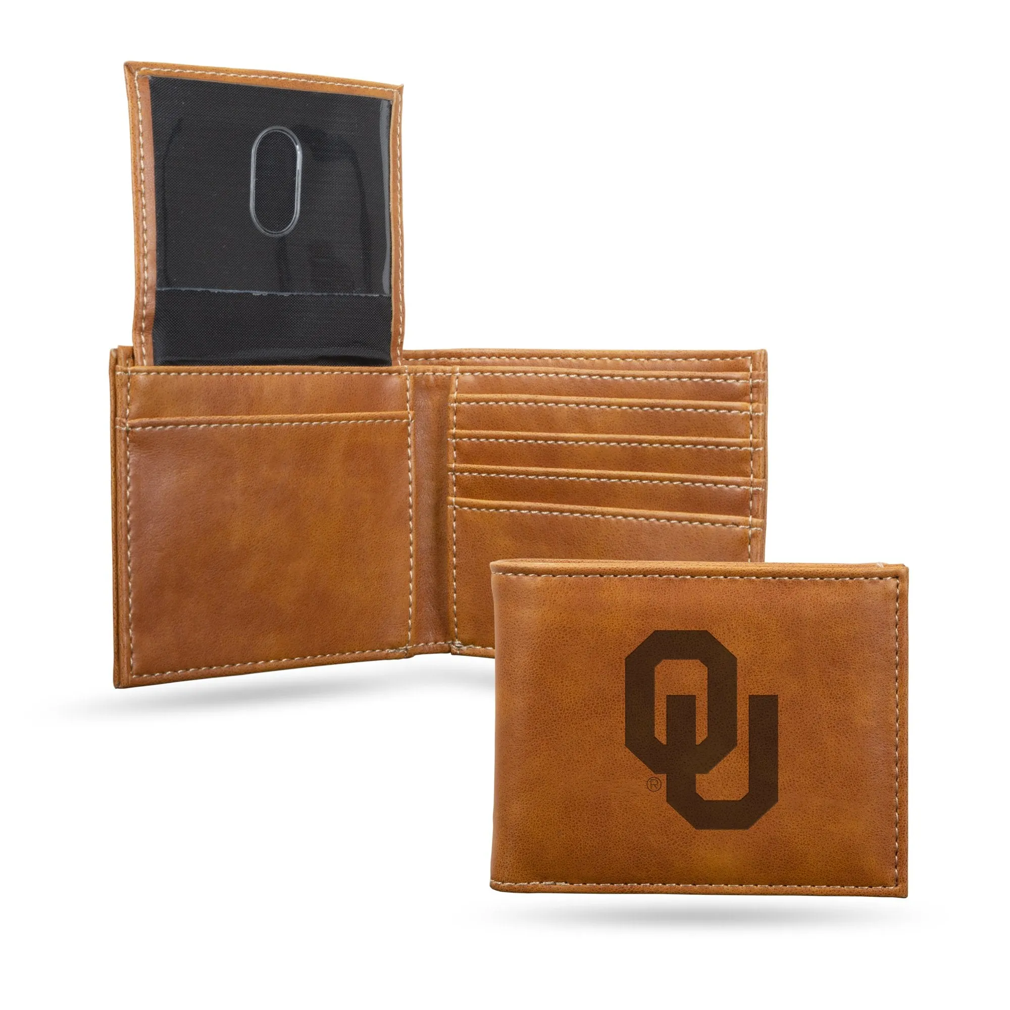 OU Engraved Billfold, Brown