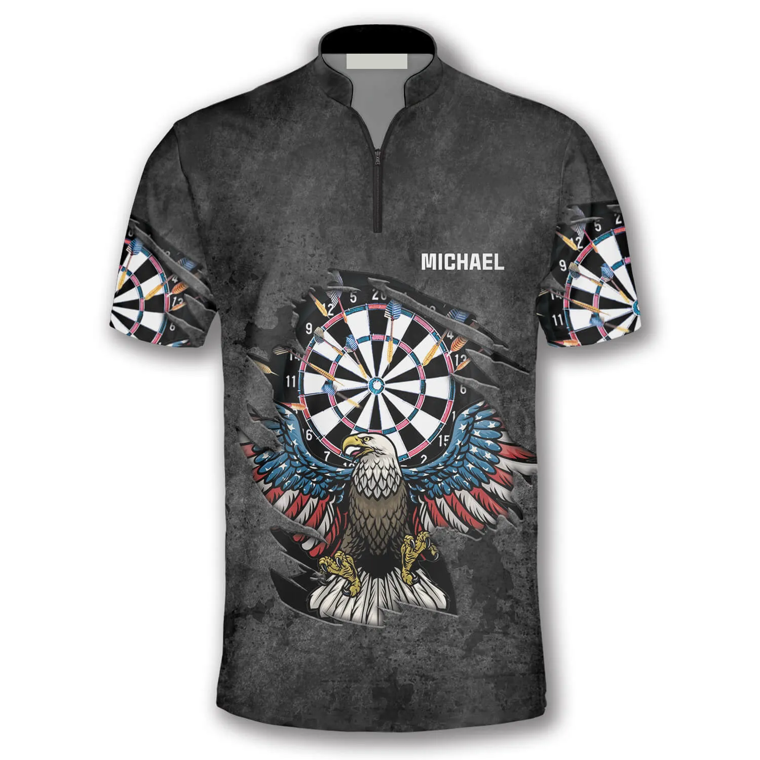 Personalized Name Team Darts Eagle Grunt Style Custom Darts Jerseys For Men