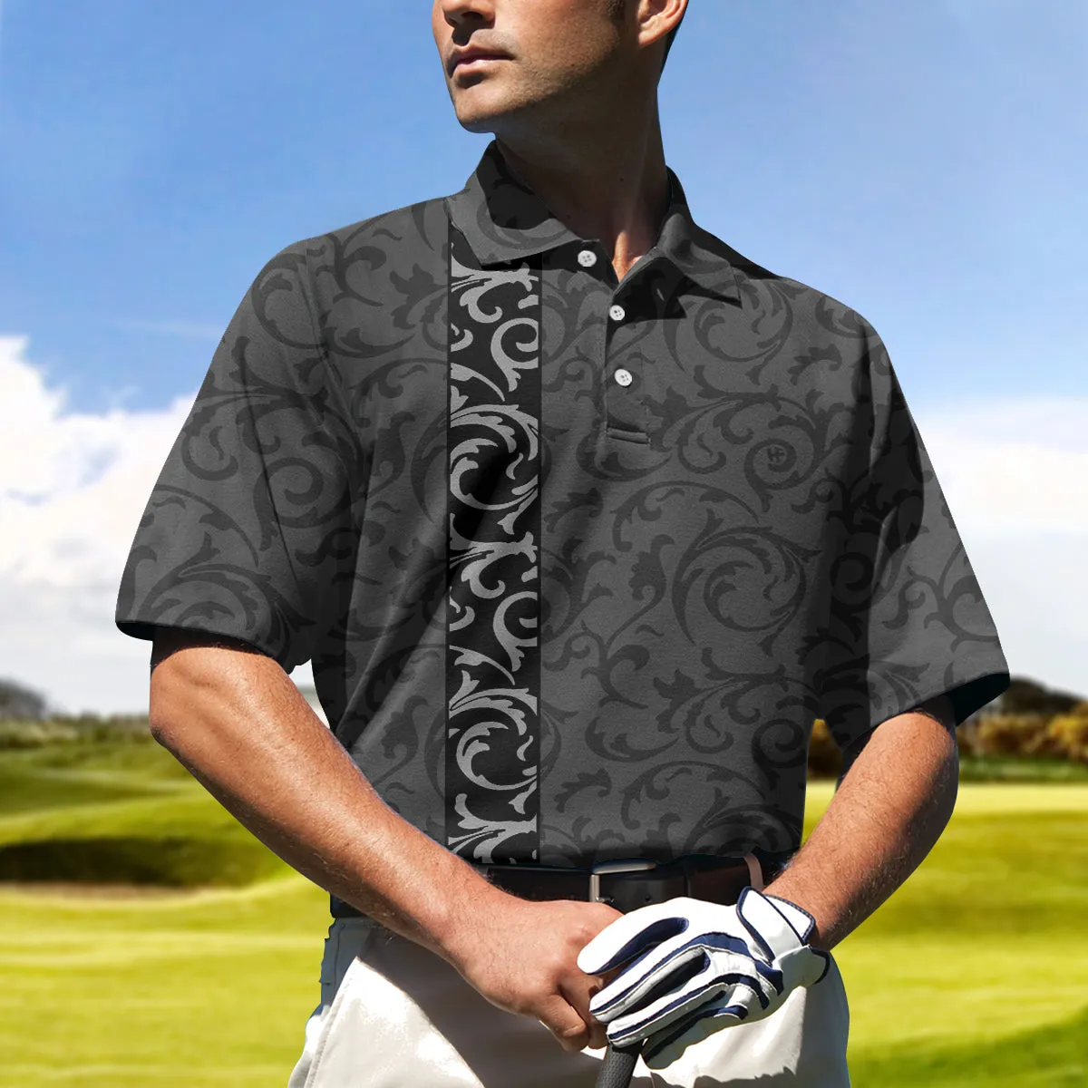 Premium Floral Modern Style Short Sleeve Polo Shirt, Floral Pattern Polo Shirt, Best Golf Shirt For Men Coolspod