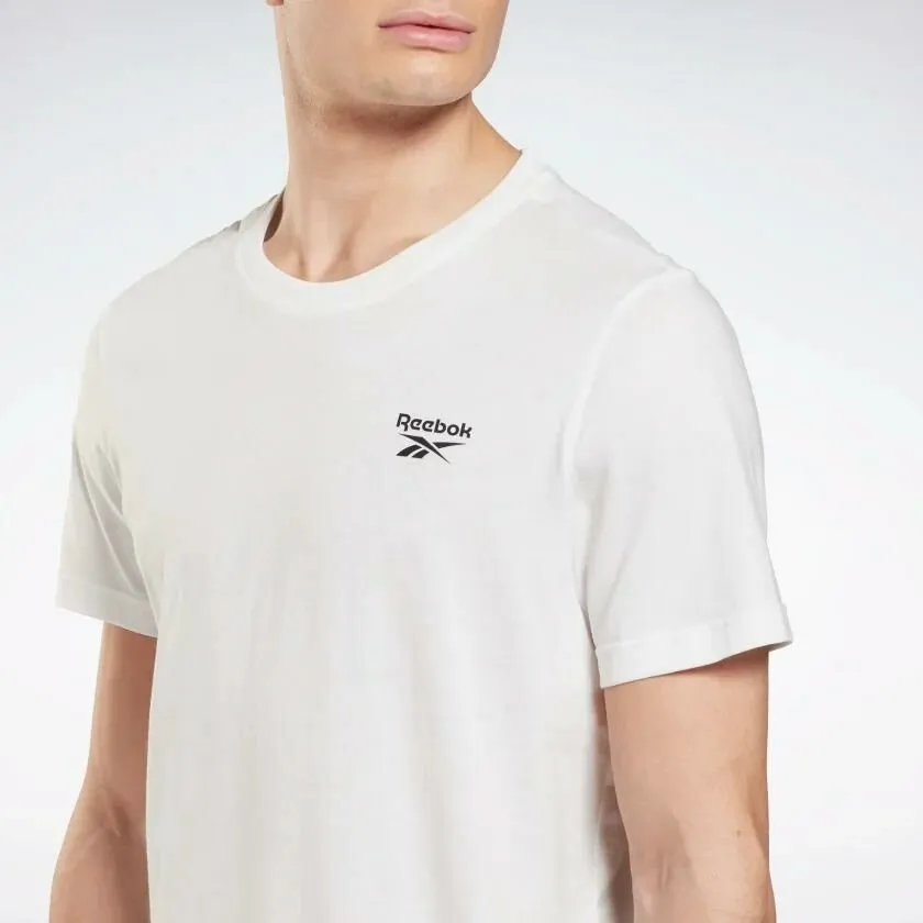 REEBOK MEN'S LFT LOGO WHITE TEE