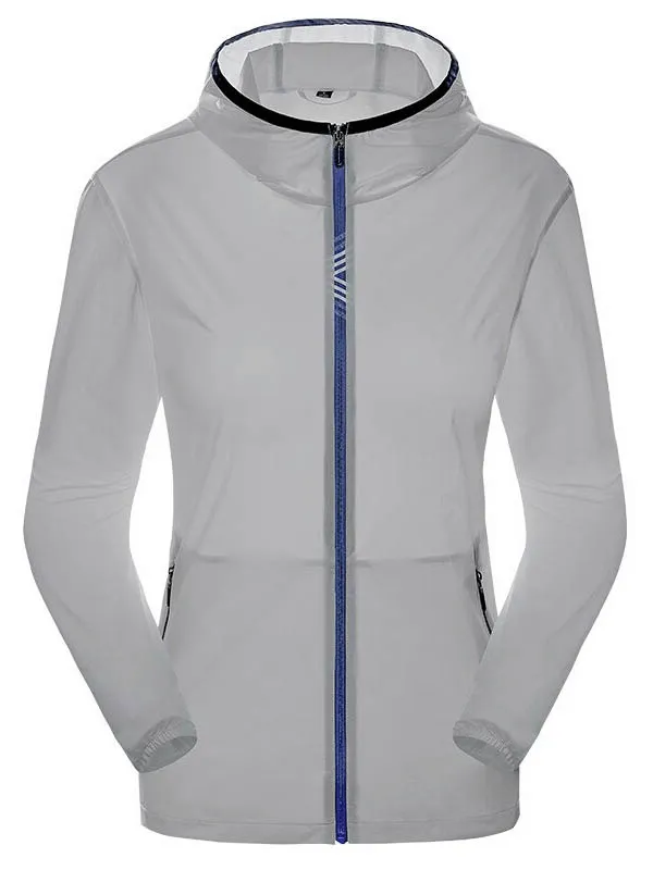 Reflective Solid Color Quick Dry Running Jacket for Women - SF0312