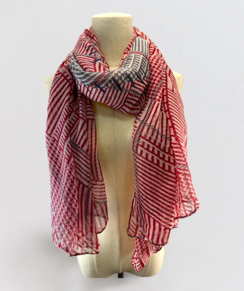 Scarf For Women Long Elegant Geometry