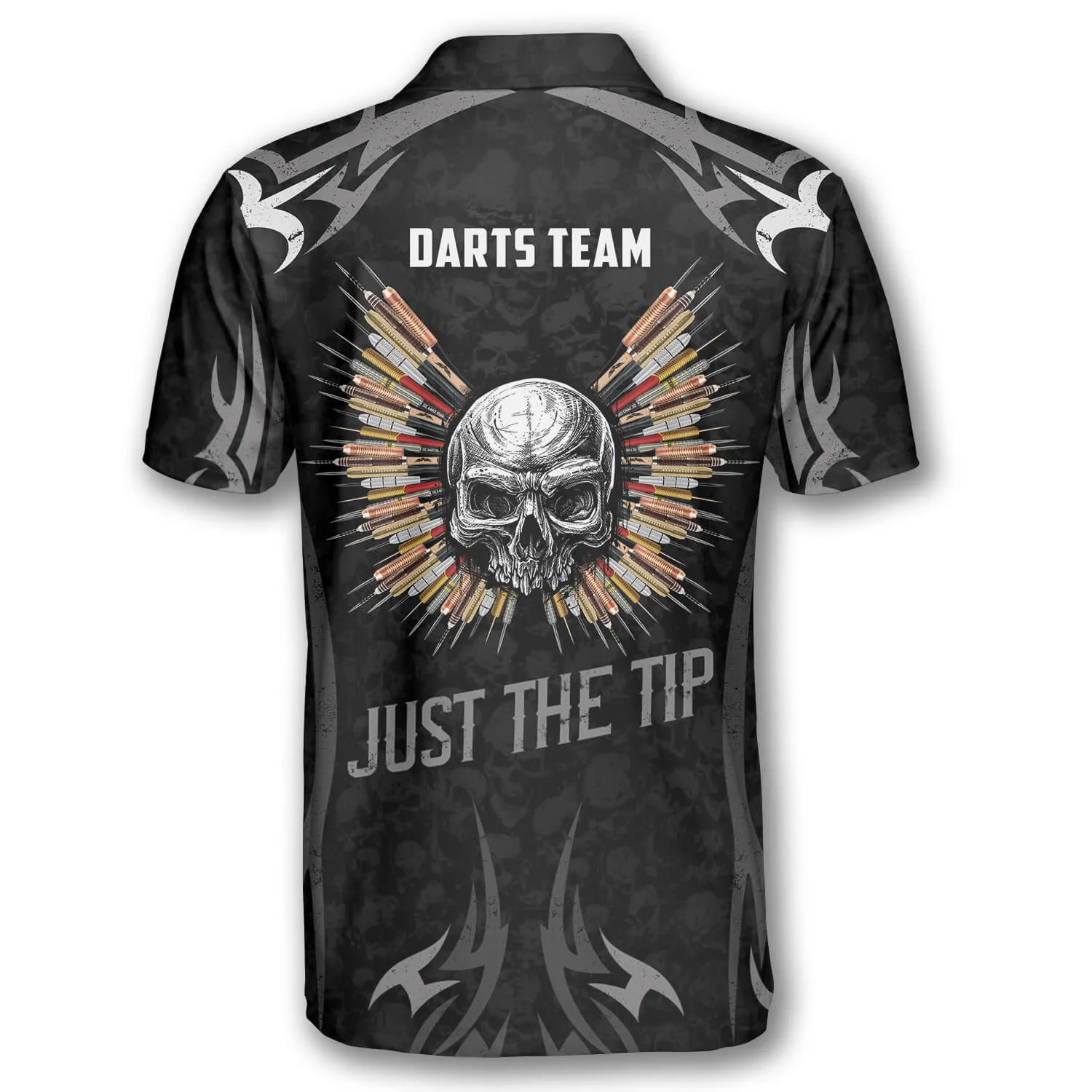 Skull Angel Wings Custom Darts Shirts for Men, Just a Tip Dart 3D Shirt