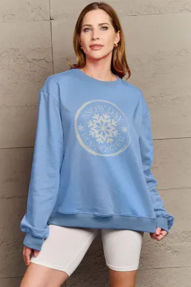 SNOW DAY SUPPORTER Round Neck Sweatshirt