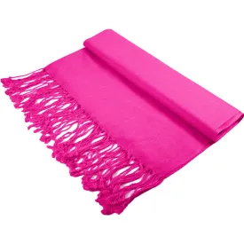 Solid Fuchsia Pashmina Scarves