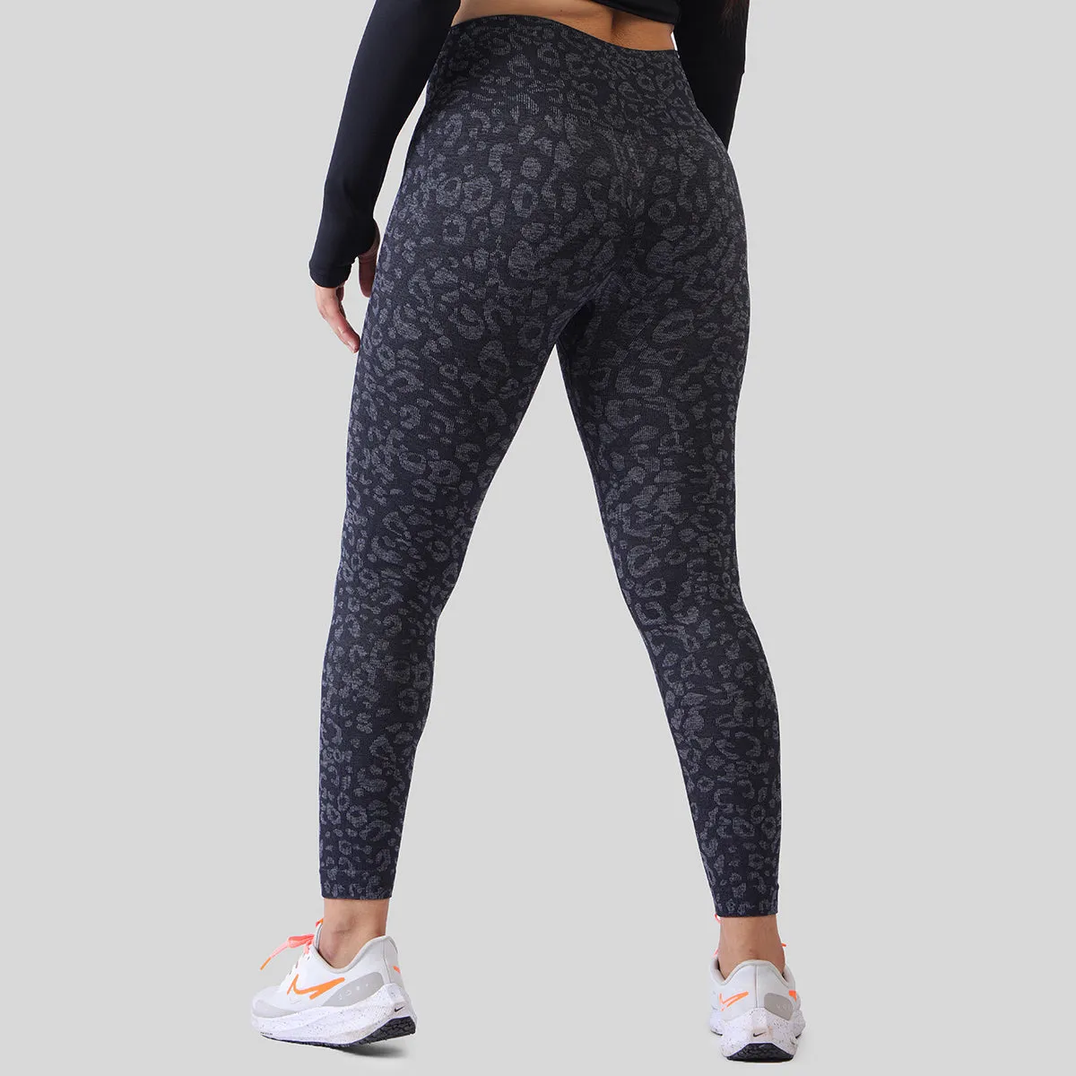 Specked Seamless Leggings (Black)