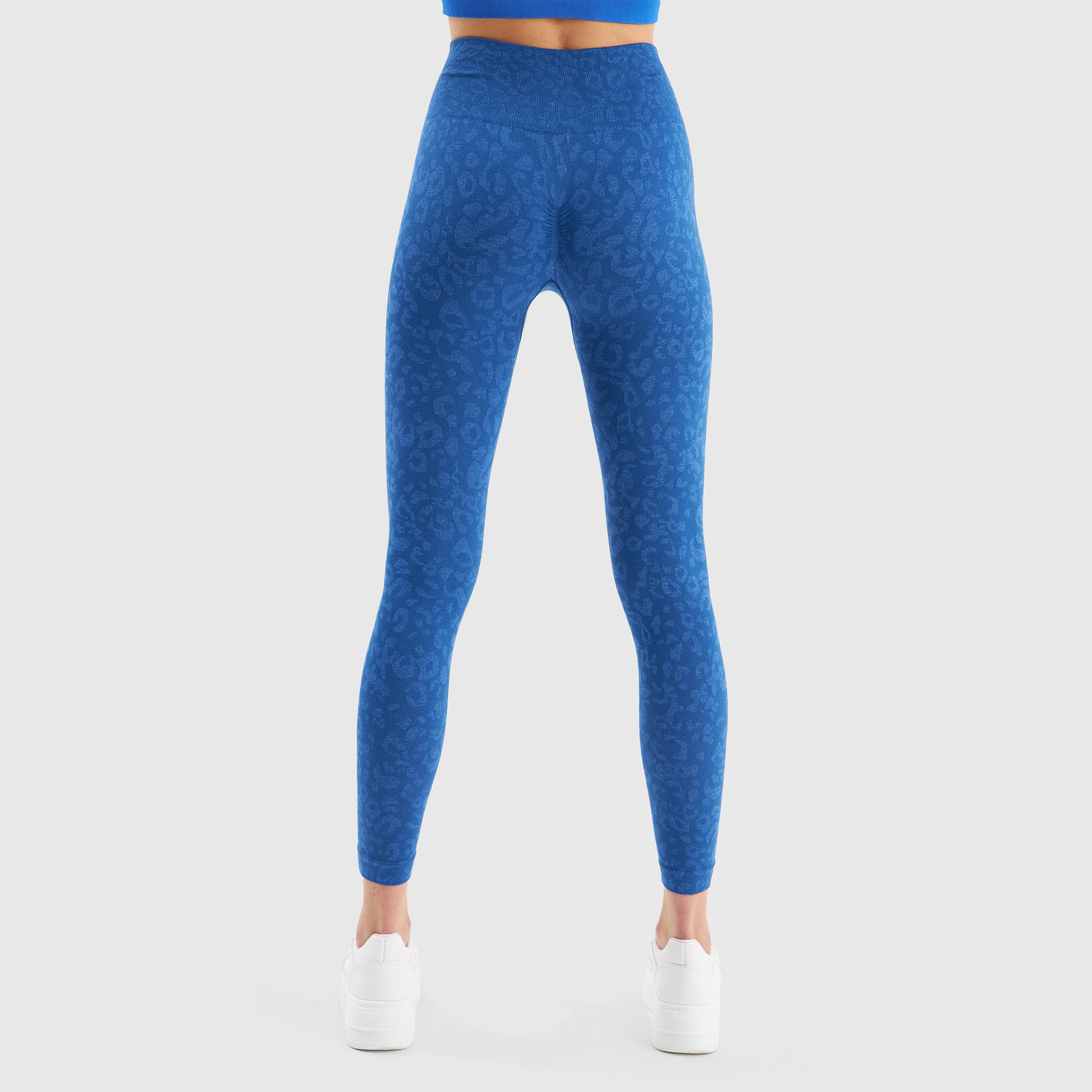 Specked Seamless Leggings (Blue)