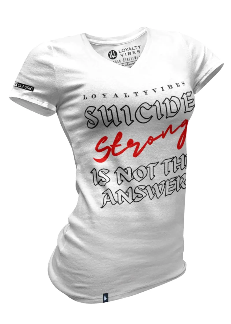 Suicide Stong V-Neck Tee