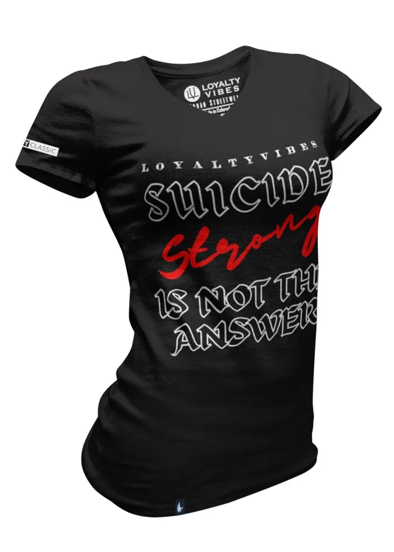 Suicide Stong V-Neck Tee