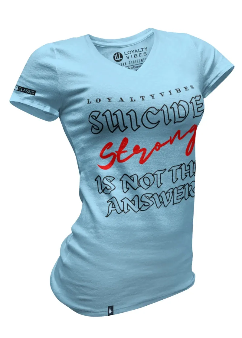 Suicide Stong V-Neck Tee