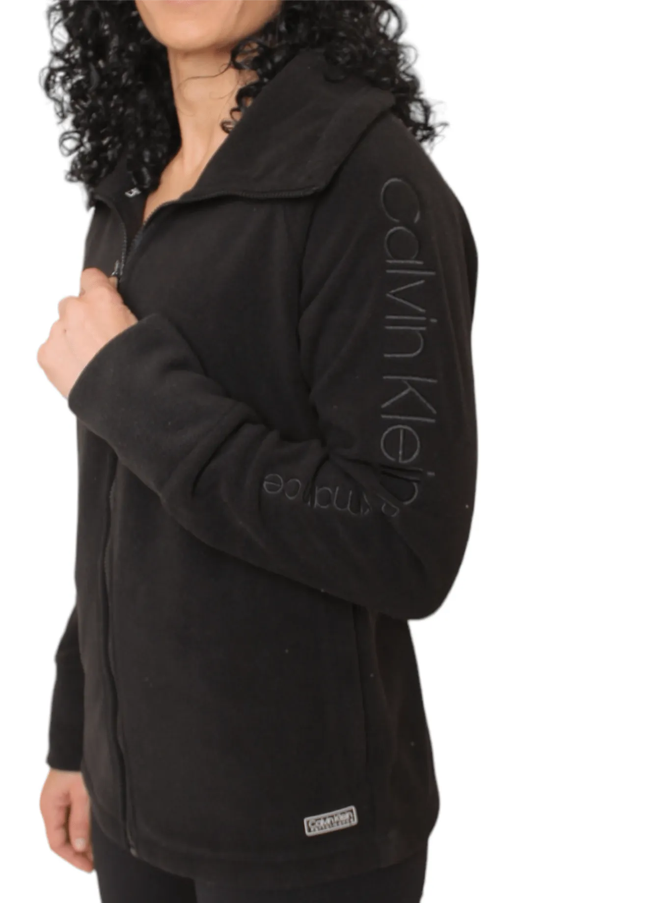 Women Jacket Full Zipper - CK - Black 2