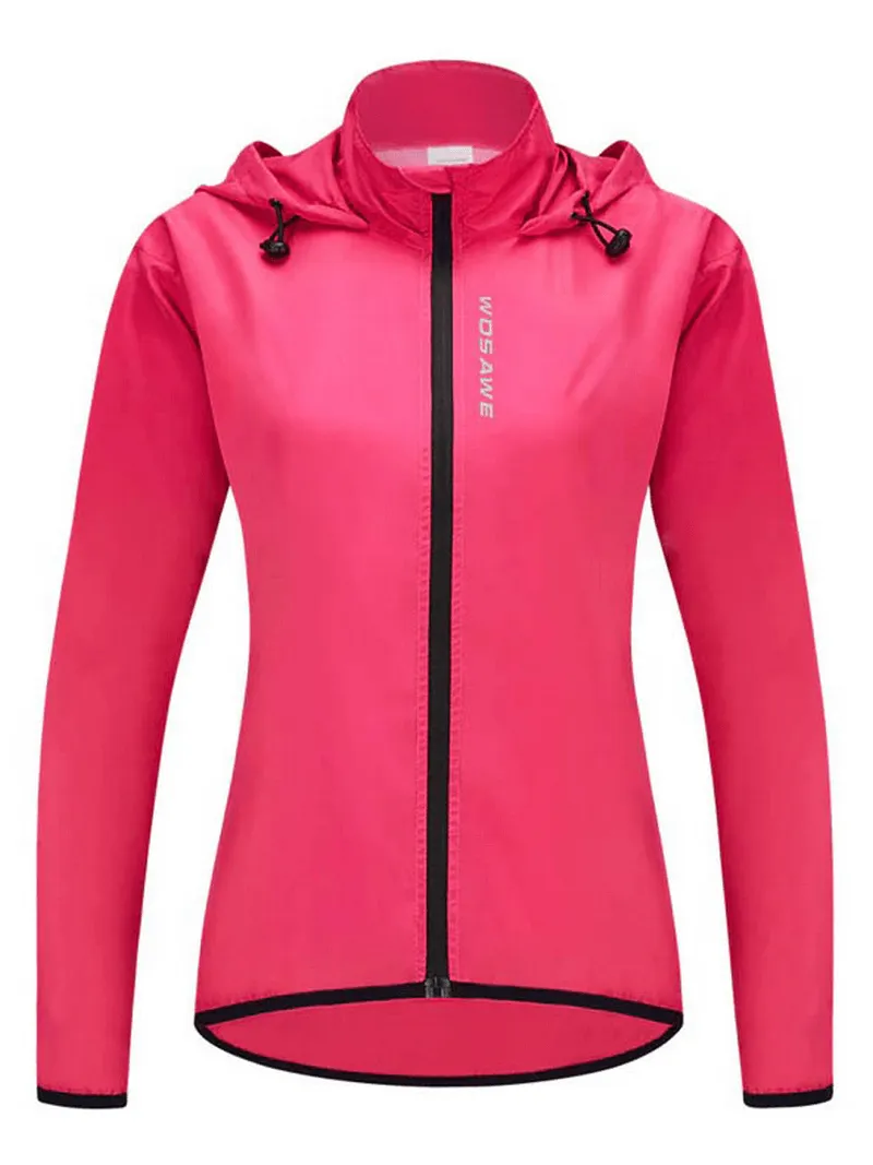 Women's Waterproof Cycling Jacket with Hooded / Running  Jacket with Pocket Back - SF0073