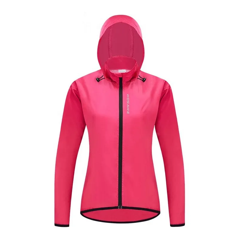 Women's Waterproof Cycling Jacket with Hooded / Running  Jacket with Pocket Back - SF0073