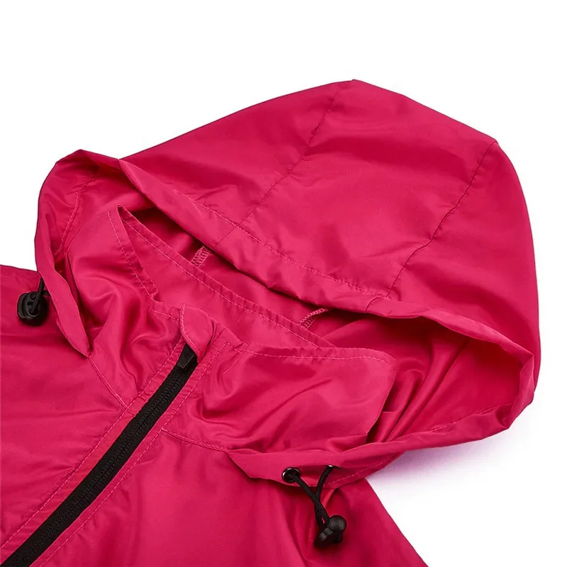 Women's Waterproof Cycling Jacket with Hooded / Running  Jacket with Pocket Back - SF0073