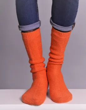 Yoga Socks in Orange